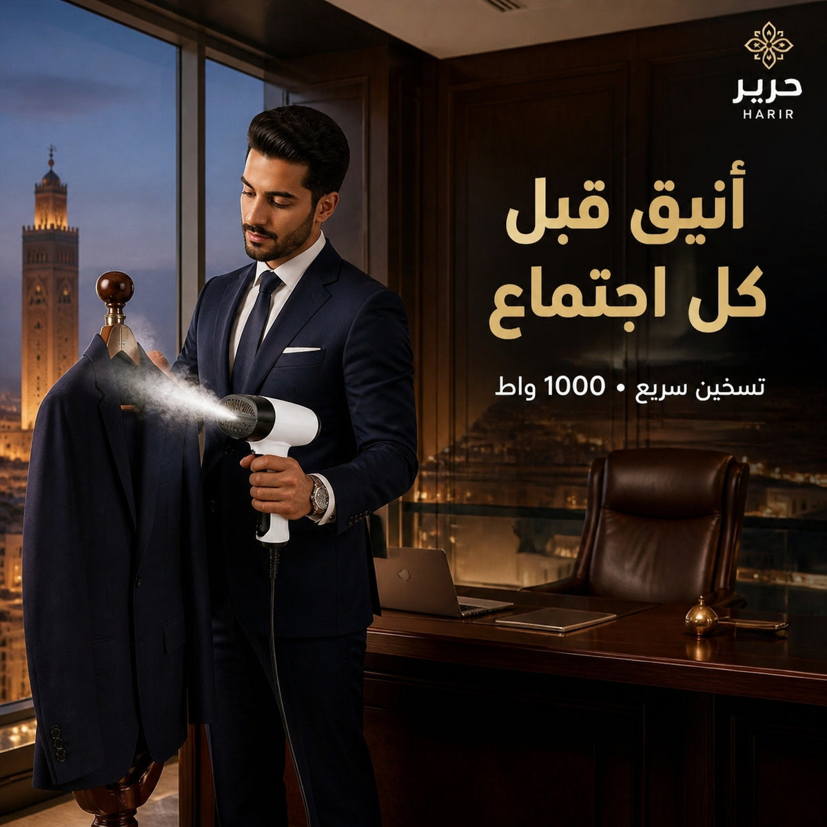 Portable Steam Iron & Garment Steamer with Suction Function